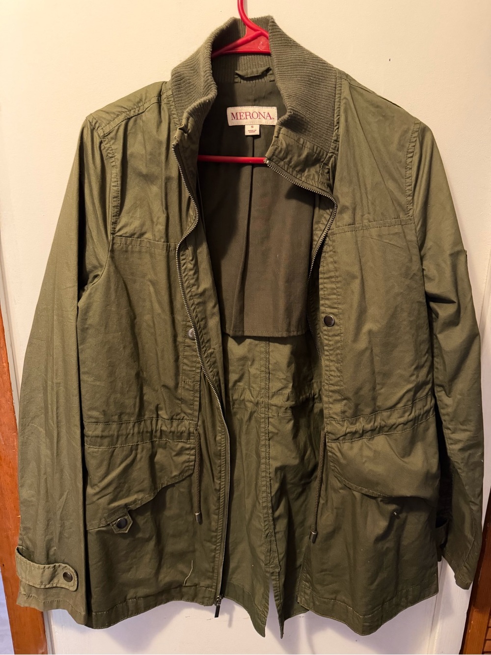 Merona Olive Green Casual Jacket